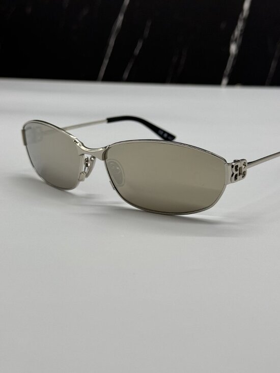 NEW BALENCIAGA BB0336S 006 SILVER WOMEN SUNGLASSES BALENCIAGA EYEWEAR main image 5